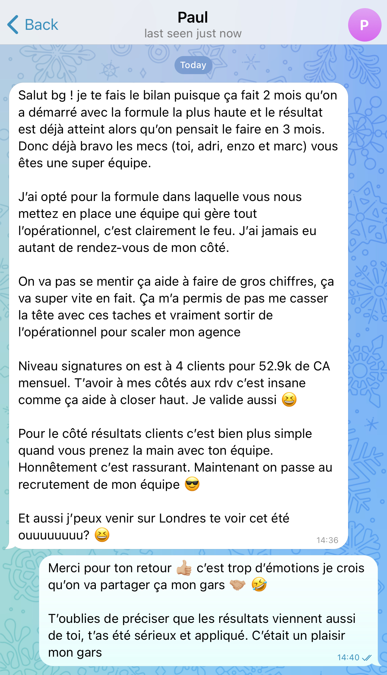 Témoignage Business Partner